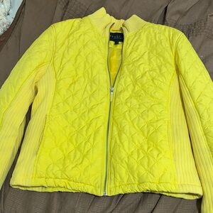 Kenneth Cole Yellow Quilted Jacket